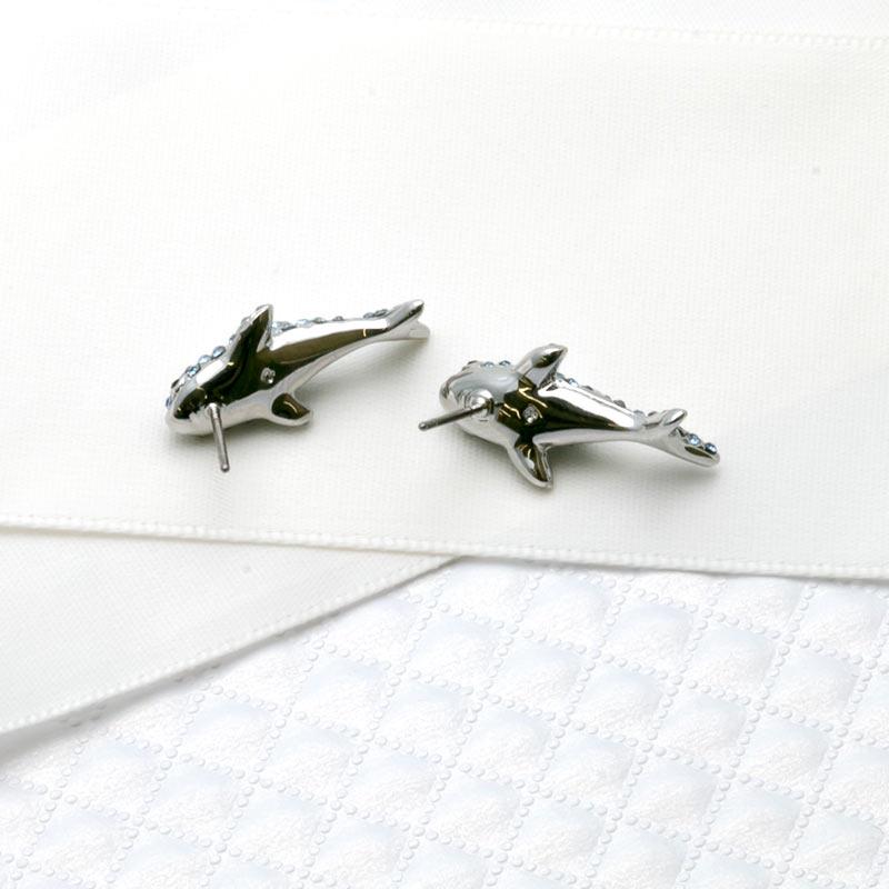 California Dreaming Pave Shark Stud Earrings Seven Season