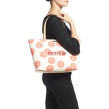 kate spade new york Flights of Fancy Pucker Up Francis Canvas Tote Bag-Seven Season