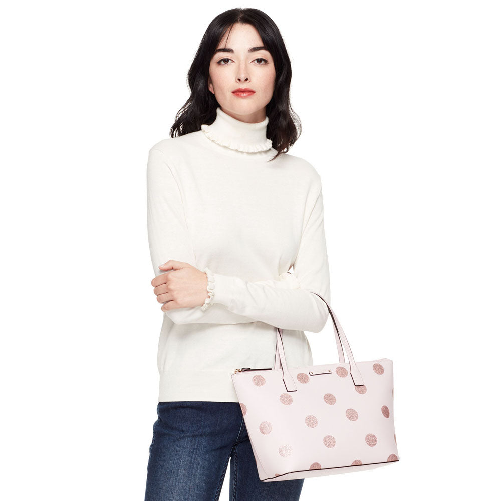 Kate spade tote with glitter hot sale