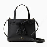 kate spade new york Hayes Street Small Black Sam Satchel Bag-Seven Season