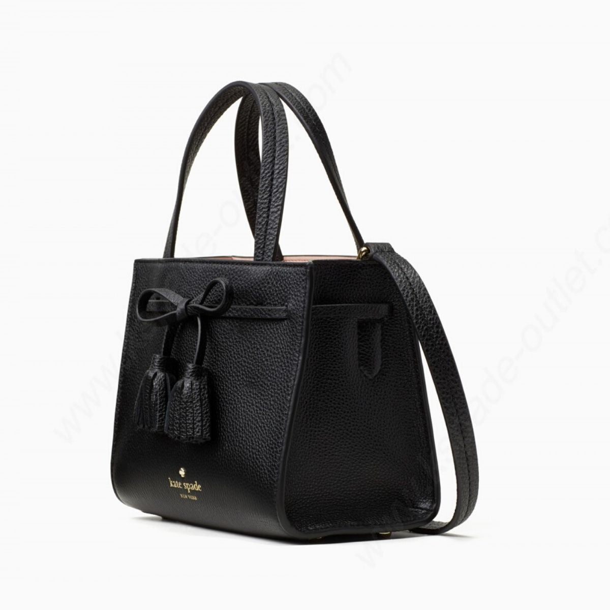 Hayes Street Small Black Sam Satchel Bag