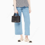 kate spade new york Hayes Street Small Black Sam Satchel Bag-Seven Season