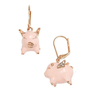 kate spade new york Imagination Flying Pig Drop Earrings-Seven Season