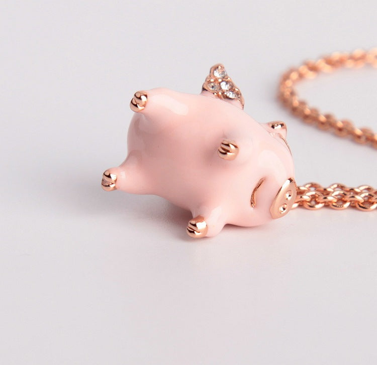 Imagination Flying Pig Necklace