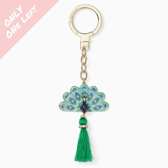 kate spade new york Jeweled Peacock Keychain-Seven Season