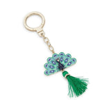 kate spade new york Jeweled Peacock Keychain-Seven Season