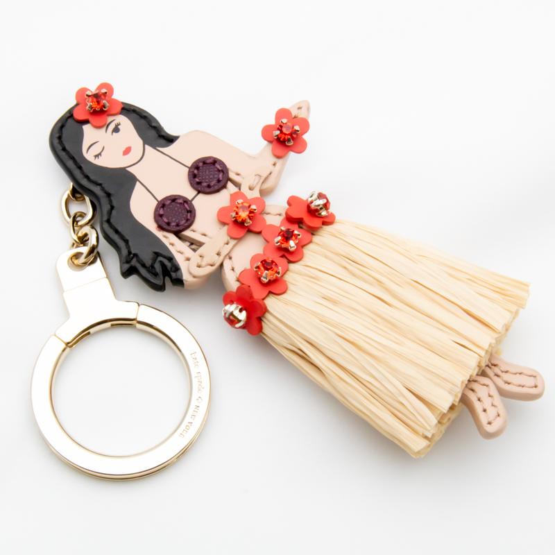 小物 hulagirl Leather Hula Girl Keychain - Seven Season