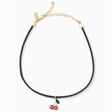 kate spade new york Ma Cherie Cherry Crystal Leather Choker-Seven Season