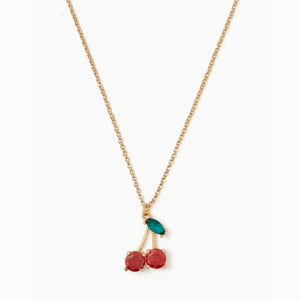kate spade new york Ma Cherie Cherry Crystal Pendant Necklace-Seven Season