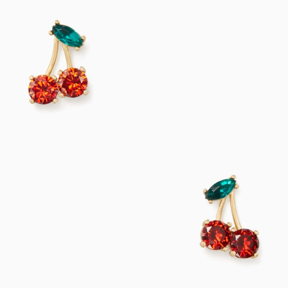 kate spade new york Ma Cherie Cherry Crystal Stud Earrings-Seven Season