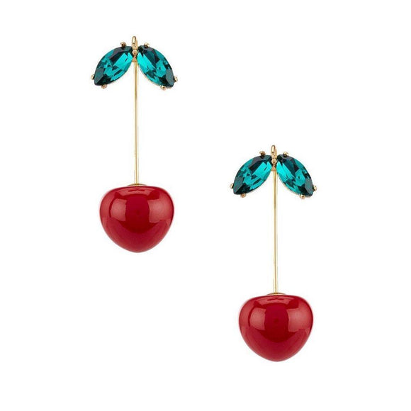 kate spade new york Ma Cherie Cherry Hanger Earrings-Seven Season