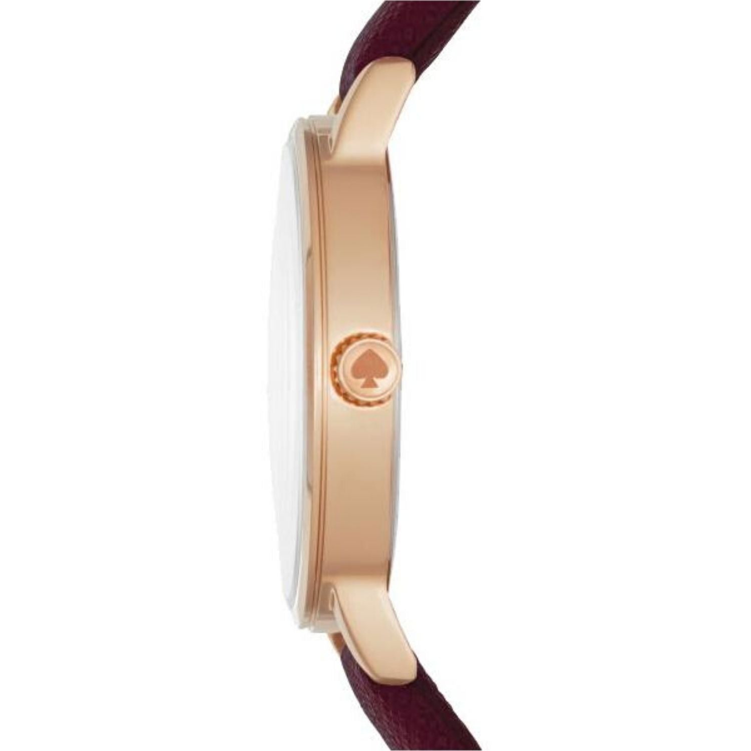 Kate Spade Metro Merlot Leather Strap Gold Watch $_57.JPG?set_id=880000500F main image 2