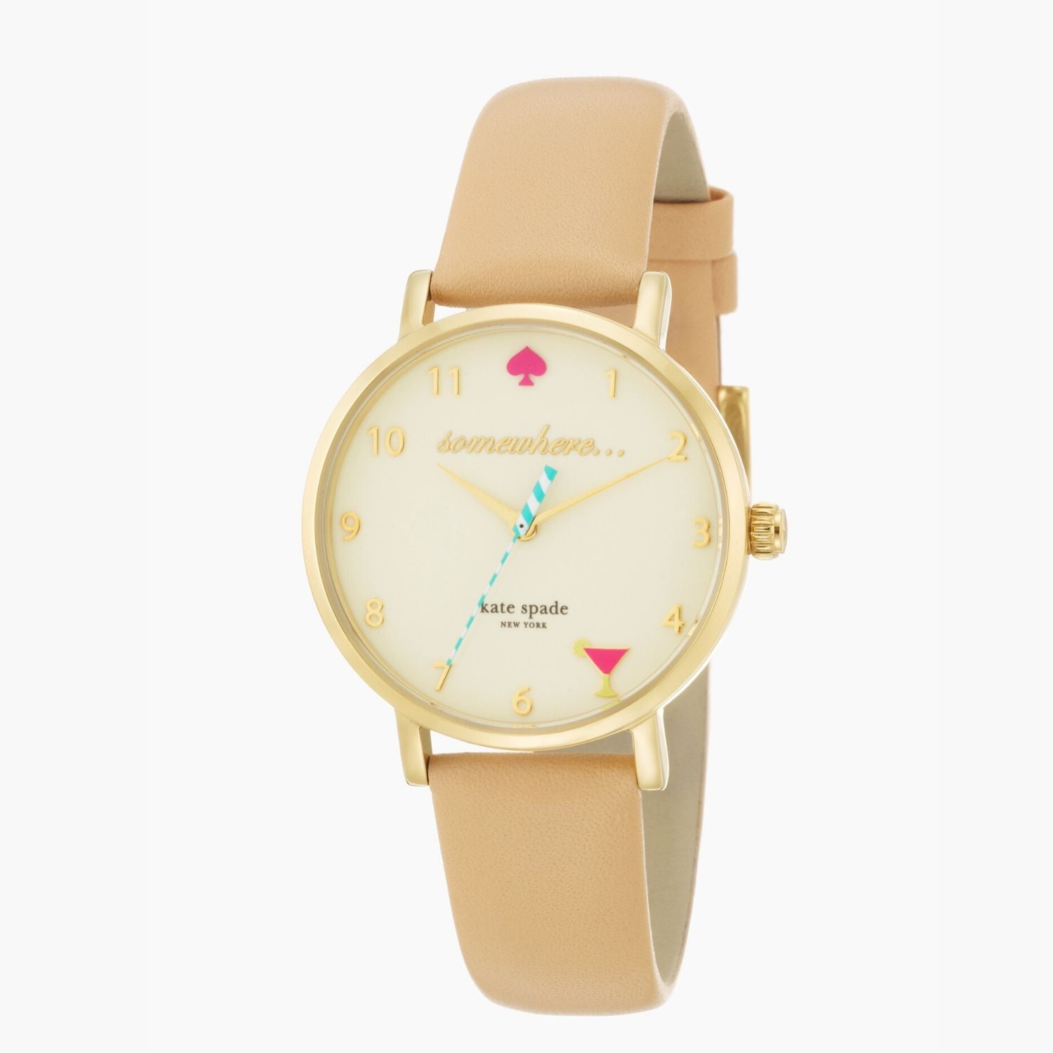Metro vachetta discount leather hybrid watch
