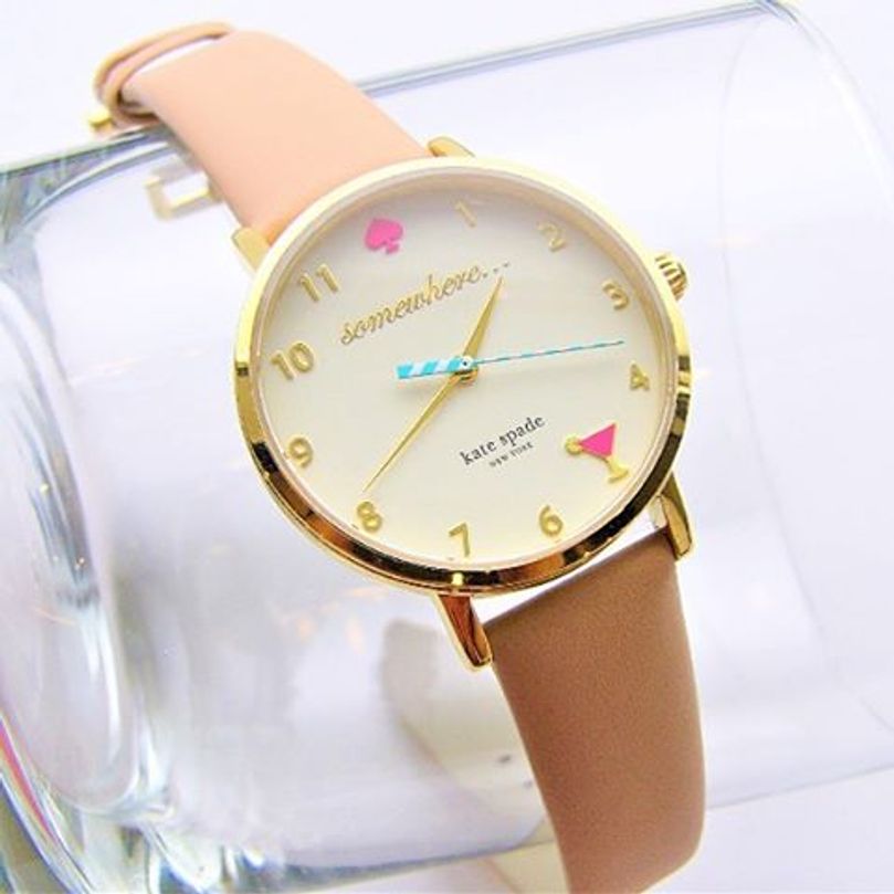 Metro 5 O clock Somewhere Vachetta Leather Watch Seven Season