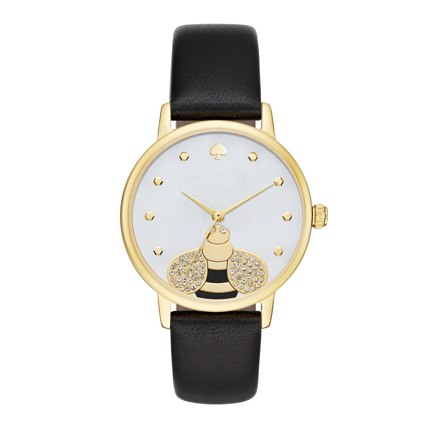 Metro Bee Gold Tone Leather Watch - Seven Season
