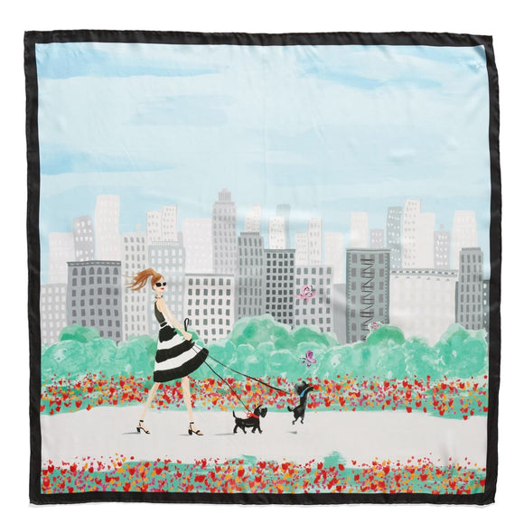 kate spade new york NYC Scene Square Scarf-Seven Season