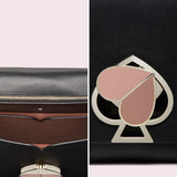 kate spade new york Nicola Twistlock Medium Black Shoulder Bag-Seven Season