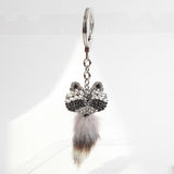 kate spade new york Out West Pave Raccoon Keychain-Seven Season