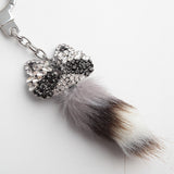 kate spade new york Out West Pave Raccoon Keychain-Seven Season