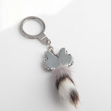kate spade new york Out West Pave Raccoon Keychain-Seven Season