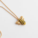 kate spade new york Picnic Perfect Pave Bee Pendant Necklace-Seven Season