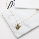 kate spade new york Picnic Perfect Pave Bee Pendant Necklace-Seven Season