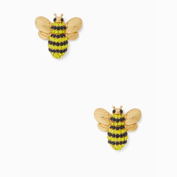 kate spade new york Picnic Perfect Pave Bee Stud Earrings-Seven Season