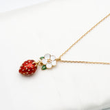 kate spade new york Picnic Perfect Strawberry Pendant Necklace-Seven Season