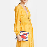 kate spade new york Shore Thing Crab Stripe Sima Crossbody Bag-Seven Season