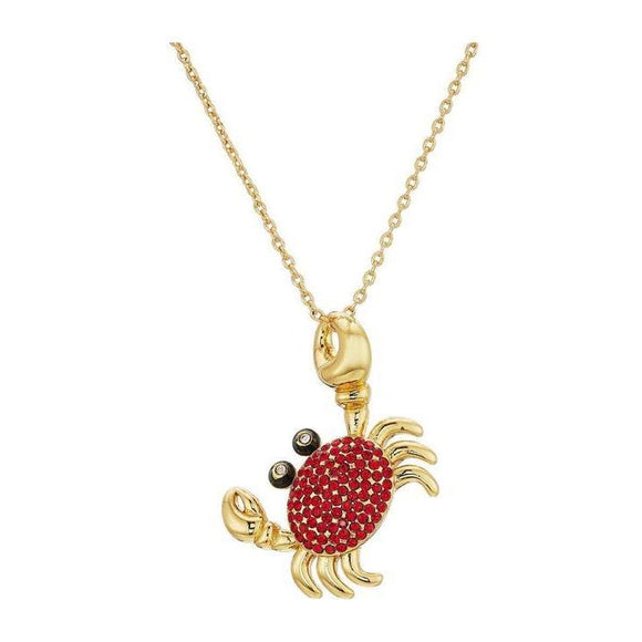 kate spade new york Shore Thing Pave Crab Necklace-Seven Season