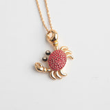kate spade new york Shore Thing Pave Crab Necklace-Seven Season