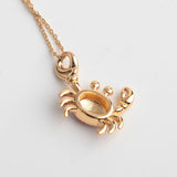 kate spade new york Shore Thing Pave Crab Necklace-Seven Season