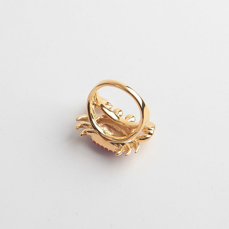 Shore Thing Pave Crab Ring