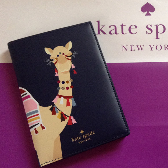 Kate spade camel passport holder sale