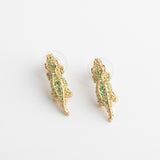 kate spade new york Swamped Pave Alligator Stud Earrings-Seven Season