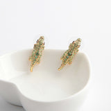 kate spade new york Swamped Pave Alligator Stud Earrings-Seven Season