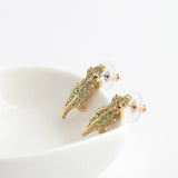 kate spade new york Swamped Pave Alligator Stud Earrings-Seven Season