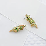 kate spade new york Swamped Pave Alligator Stud Earrings-Seven Season