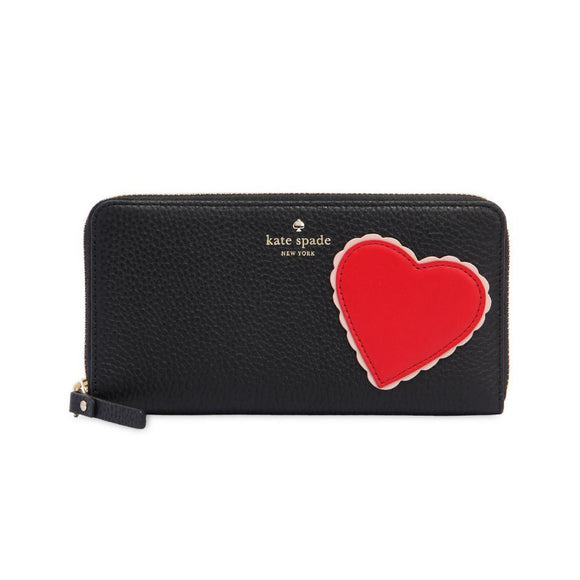 kate spade new york Yours Truly Heart Applique Lacey Wallet-Seven Season