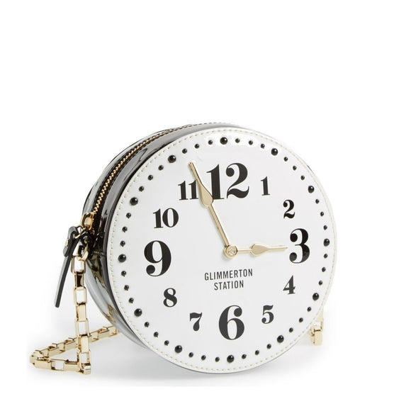 Halloween Vintage Clock Decor Crossbody Bag Pu Leather - Temu