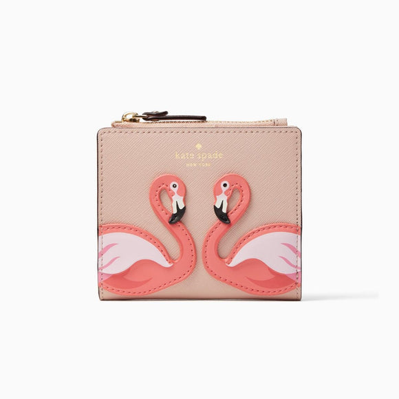 kate spade new york By the Pool Flamingo Adalyn Wallet-Seven Season