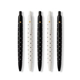 kate spade new york Dotted Ink Pens Set of Five-Seven Season