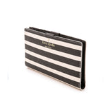 kate spade new york Fairmount Square Stacy Continental Snap Black and Sandy Beach Wallet-Seven Season