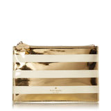 kate spade new york Gold Stripe Pouch-Seven Season