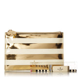 kate spade new york Gold Stripe Pouch-Seven Season