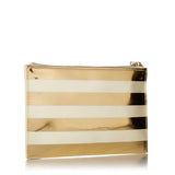 kate spade new york Gold Stripe Pouch-Seven Season