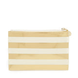 kate spade new york Gold Stripe Pouch-Seven Season