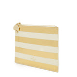 kate spade new york Gold Stripe Pouch-Seven Season