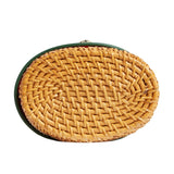 kate spade new york Green Mini Rose Rattan Bucket Bag-Seven Season