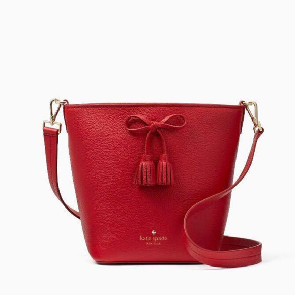 kate spade new york Hayes Street Vanessa Royal Red Bucket Bag-Seven Season